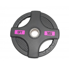 Original FitTools черный с двумя хватами 15 кг из каталога дисков для штанги с посадочным диаметром 50 мм. в Уфе по цене 6380 ₽