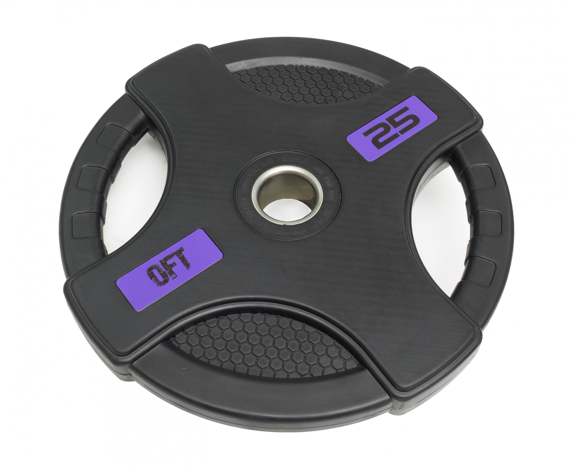 черный с двумя хватами 25 кг в Уфе по цене 10890 ₽ в категории диски (блины) для штанг и гантелей Original FitTools