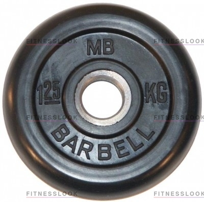 MB Barbell черный - 30 мм - 1.25 кг из каталога дисков для штанги с посадочным диаметром 30 мм.  в Уфе по цене 630 ₽