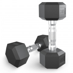 UnixFit гексагональная 5 кг из каталога обрезиненных гантелей в Уфе по цене 2550 ₽