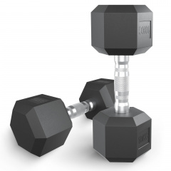 UnixFit гексагональная 10 кг из каталога обрезиненных гантелей в Уфе по цене 3740 ₽