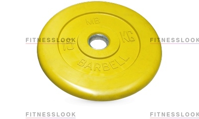 MB Barbell желтый 26 мм - 15 кг из каталога дисков для штанги с посадочным диаметром 26 мм.  в Уфе по цене 4816 ₽