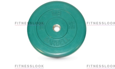 MB Barbell зеленый - 26 мм - 10 кг из каталога дисков для штанги с посадочным диаметром 26 мм.  в Уфе по цене 3376 ₽
