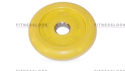 MB Barbell желтый - 26 мм - 1.25 кг из каталога дисков для штанги с посадочным диаметром 26 мм.  в Уфе по цене 569 ₽