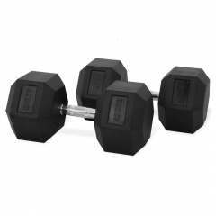 VictoryFit гексагональная VF-H425 (42,5 кг) 1 шт. из каталога обрезиненных гантелей в Уфе по цене 12410 ₽