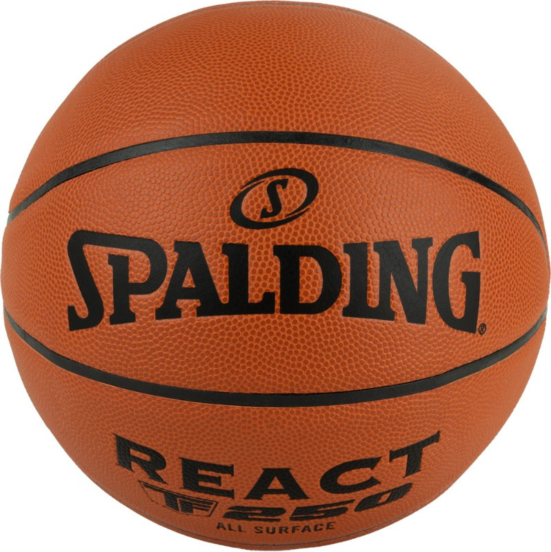 Spalding TF-250 React FIBA размер 7 из каталога баскетбольных мячей в Уфе по цене 5490 ₽