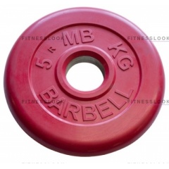 MB Barbell красный - 30 мм - 5 кг из каталога дисков для штанги с посадочным диаметром 30 мм.  в Уфе по цене 1204 ₽