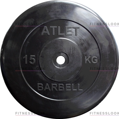 MB Barbell Atlet - 26 мм - 15 кг из каталога дисков для штанги с посадочным диаметром 26 мм.  в Уфе по цене 4600 ₽