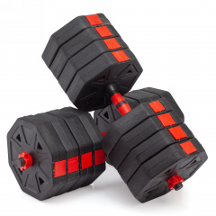 VictoryFit гексагональная с грифом, 50 кг. (2 шт. х 25 кг.) VF-DH500 из каталога разборных (наборных) гантелей в Уфе по цене 5190 ₽