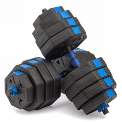 VictoryFit гексагональная с грифом, 40 кг. (2 шт. х 20 кг.) VF-DH400 из каталога разборных (наборных) гантелей в Уфе по цене 4590 ₽