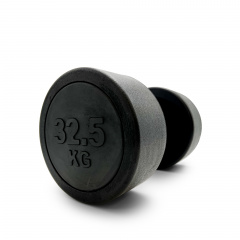 UnixFit PRO круглая 32,5 кг DBRND32_5PBK из каталога обрезиненных гантелей в Уфе по цене 10630 ₽