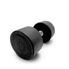 UnixFit PRO круглая 40 кг DBRND40PBK из каталога обрезиненных гантелей в Уфе по цене 12750 ₽