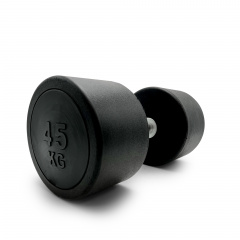 UnixFit PRO круглая 45 кг DBRND45PBK из каталога обрезиненных гантелей в Уфе по цене 14450 ₽