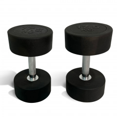 UnixFit PRO круглая 17,5 кг DBRND17_5PBK из каталога обрезиненных гантелей в Уфе по цене 5870 ₽