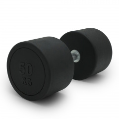 UnixFit PRO круглая 50 кг DBRND50PBK из каталога обрезиненных гантелей в Уфе по цене 16070 ₽