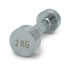 UnixFit PRO круглая 2 кг DBRND2PCE из каталога хромированных гантелей в Уфе по цене 1020 ₽