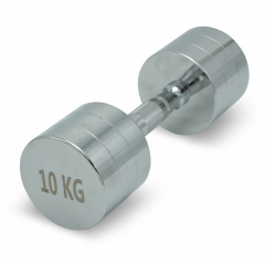 UnixFit PRO круглая 10 кг DBRND10PCE из каталога хромированных гантелей в Уфе по цене 4170 ₽