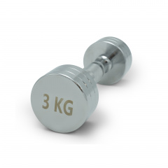 UnixFit PRO круглая 3 кг DBRND3PCE из каталога хромированных гантелей в Уфе по цене 1450 ₽