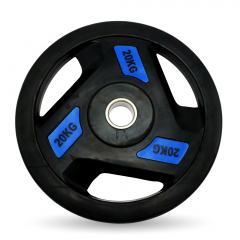 UnixFit PRO 20 кг, 51 мм DG20RUBPBL из каталога дисков для штанги с посадочным диаметром 50 мм. в Уфе по цене 8420 ₽