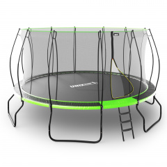Unix Line 16 ft UFO Green из каталога батутов с защитной сеткой в Уфе по цене 48030 ₽