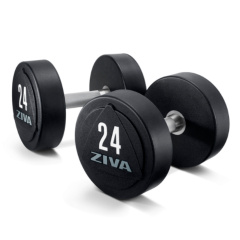 ZVO-DBPU-1643-GY 14 кг (пара) в Уфе по цене 29670 ₽ в категории обрезиненные гантели Ziva