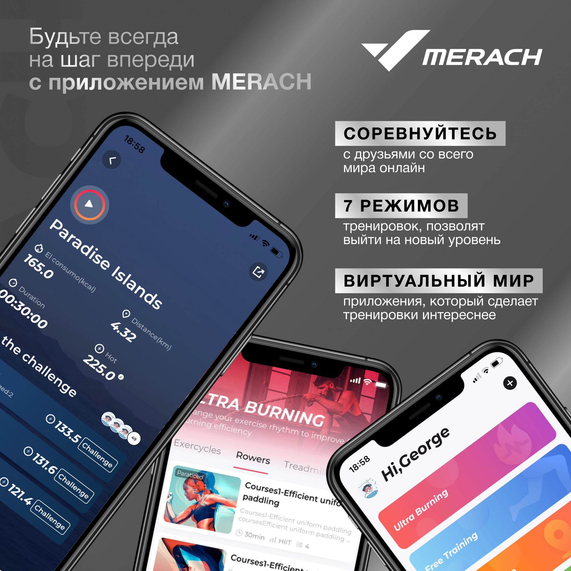 Спин-байк Merach MR-S06 BLACK