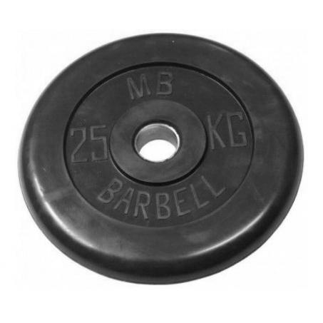 Рендер-0 для MB Barbell Диск обрезиненный (металлическая втулка) 25 кг / диаметр 51 мм