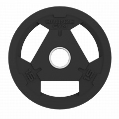Bronze Gym 25 кг BGPLR250 из каталога дисков для штанги с посадочным диаметром 50 мм. в Уфе по цене 8500 ₽