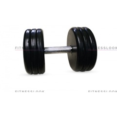 MB Barbell классик - 29 кг из каталога обрезиненных гантелей в Уфе по цене 4850 ₽