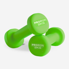 Proiron 2шт по 2кг из каталога неопреновых  гантелей в Уфе по цене 1110 ₽