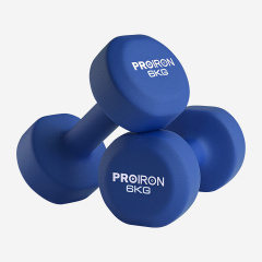 Proiron 2шт по 6кг из каталога неопреновых  гантелей в Уфе по цене 3230 ₽
