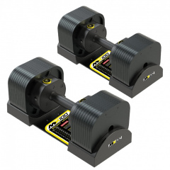 MX100 EVO, эргономичная прорезиненная рукоять, вес 5.9-45.4 кг, 2 шт ID185 в Уфе по цене 76080 ₽ в категории разборные (наборные) гантели MX Select