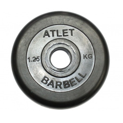 MB Barbell ATLET 1.25 кг из каталога дисков для штанги с посадочным диаметром 30 мм.  в Уфе по цене 1020 ₽