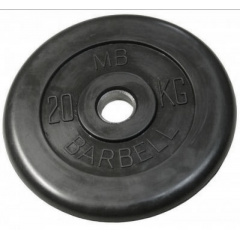MB Barbell 20 кг металлическая втулка из каталога дисков для штанги с посадочным диаметром 30 мм.  в Уфе по цене 8290 ₽