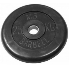 MB Barbell 25 кг металлическая втулка из каталога дисков для штанги с посадочным диаметром 30 мм.  в Уфе по цене 10390 ₽