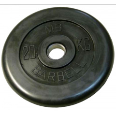MB Barbell 20 кг металлическая втулка из каталога дисков для штанги с посадочным диаметром 26 мм.  в Уфе по цене 8290 ₽