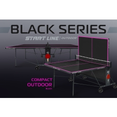 Start Line Compact-2 LX Всепогодный Black из каталога теннисных столов в Уфе по цене 43490 ₽