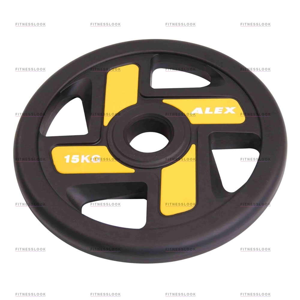 Alex полиуретановый 50 мм - 10 кг в Уфе по цене 7107 ₽ в категории диски (блины) для штанг и гантелей Aerofit