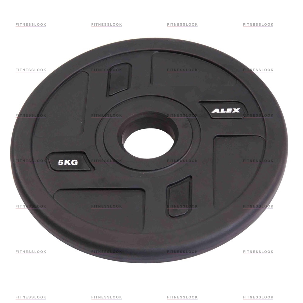 Alex полиуретановый 50 мм - 5  кг в Уфе по цене 3933 ₽ в категории диски (блины) для штанг и гантелей Aerofit