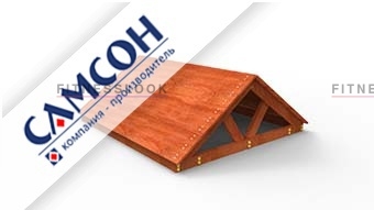 Самсон Крыша деревянная из каталога аксессуаров к игровым комплексам в Уфе по цене 8600 ₽