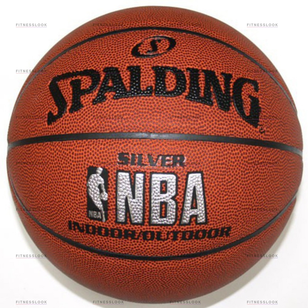 Spalding NBA SILVER indoor / outdoor из каталога баскетбольных мячей в Уфе по цене 3490 ₽