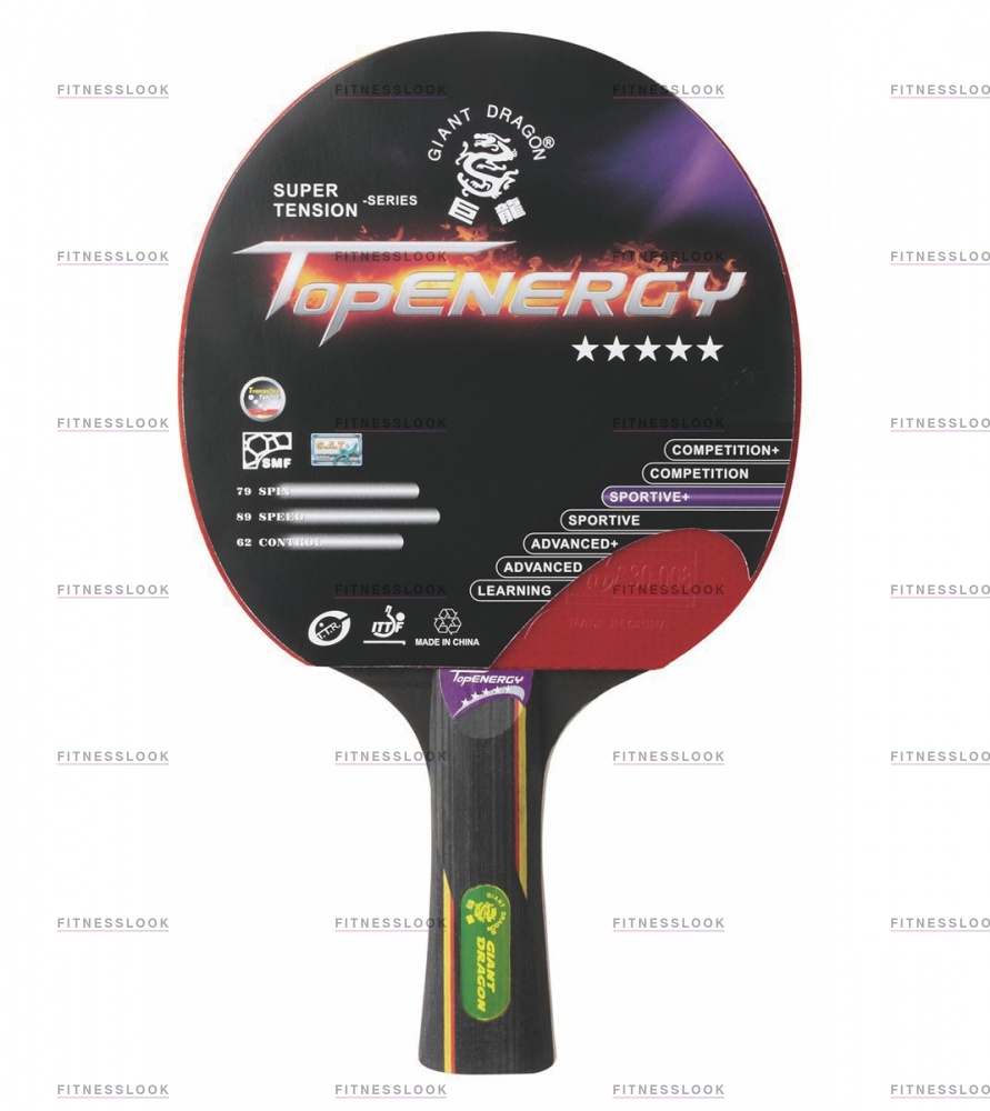TopEnergy в Уфе по цене 790 ₽ в категории ракетки для настольного тенниса Giant Dragon