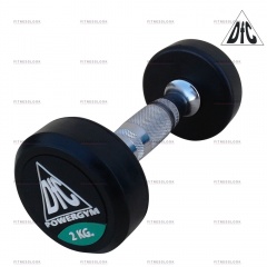 DFC PowerGym пара - 2 кг из каталога обрезиненных гантелей в Уфе по цене 1960 ₽