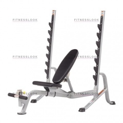 Hoist HF-5170 7 Position FID Bench - со стойками из каталога скамей со стойкой в Уфе по цене 168730 ₽
