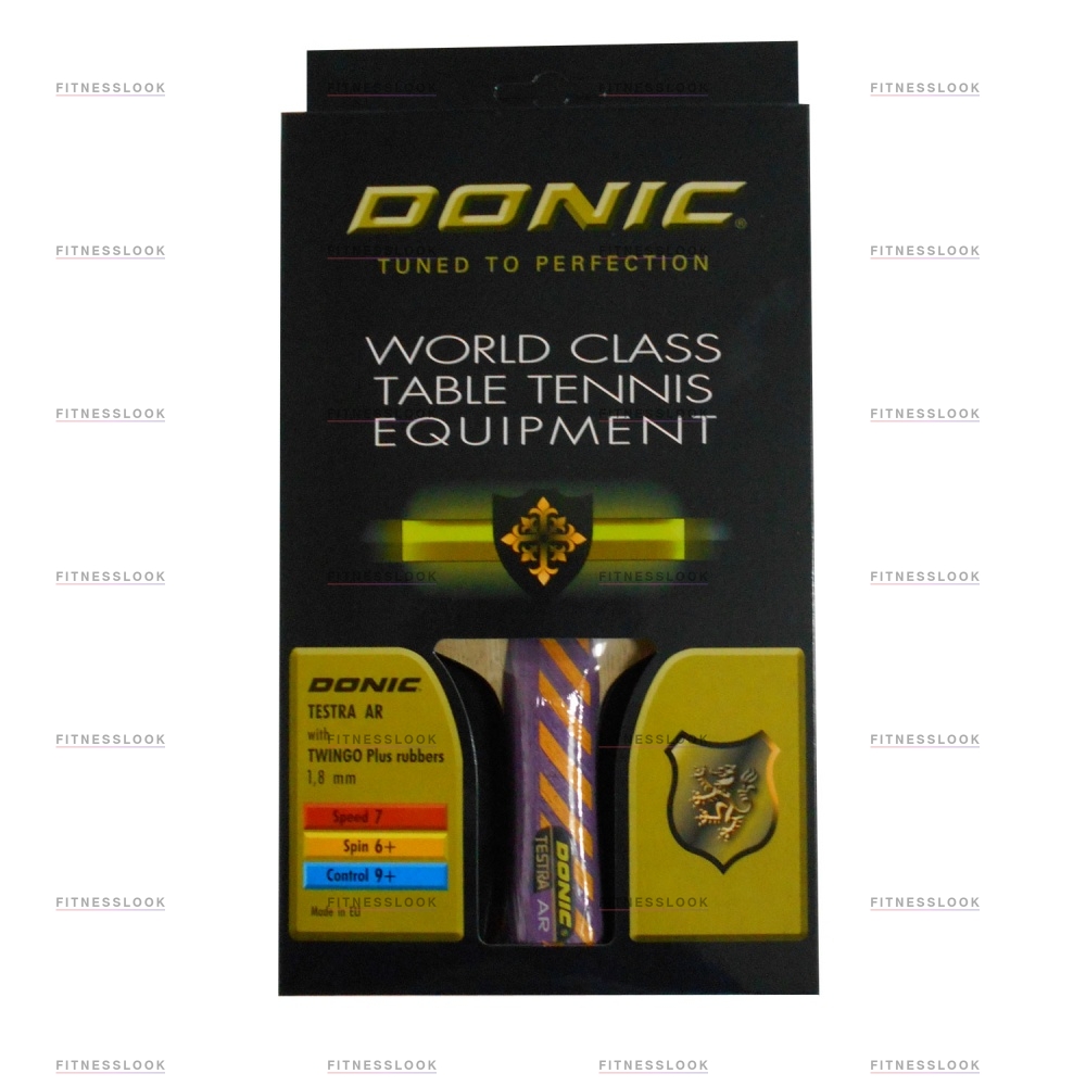 Testra AR with Twingo Plus rubbers в Уфе по цене 6991 ₽ в категории ракетки для настольного тенниса Donic
