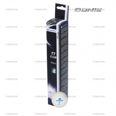 Donic 2T-CLUB - 6шт. - белые из каталога мячей для настольного тенниса в Уфе по цене 450 ₽