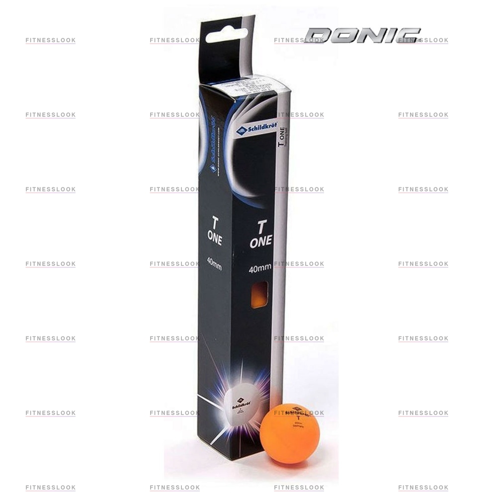 Donic T-One - 6шт. - оранжевые из каталога мячей для настольного тенниса в Уфе по цене 280 ₽
