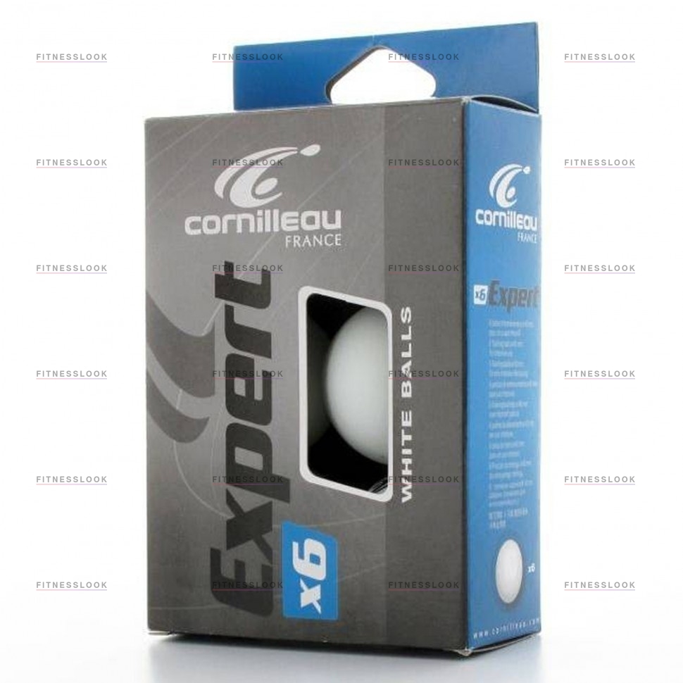 Cornilleau Expert 6 шт 40 мм (белый) из каталога мячей для настольного тенниса в Уфе по цене 500 ₽