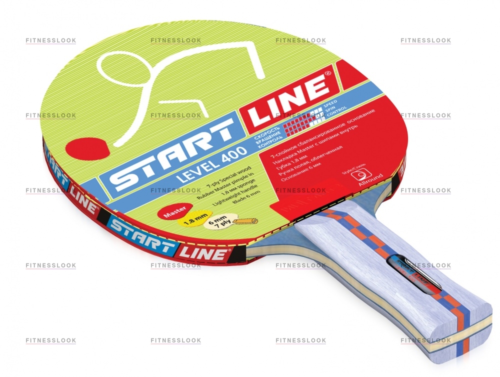 Level 400 анатомическая в Уфе по цене 790 ₽ в категории ракетки для настольного тенниса Start Line