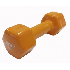 Profi Fit виниловая 2 кг, оранжевая из каталога гантелей для фитнеса в Уфе по цене 1450 ₽